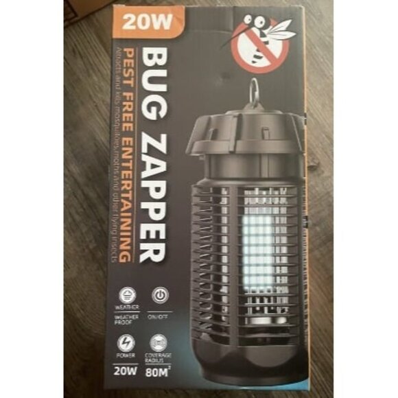 New Bug Zapper, 20W/4000v Electric Mosquito Zapper Portable Mosquito Killer - Picture 1 of 3